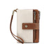 Brown and white