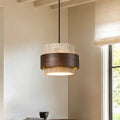 Aksel Vintage Cylindrical Travertine Stone Pendant Light 7