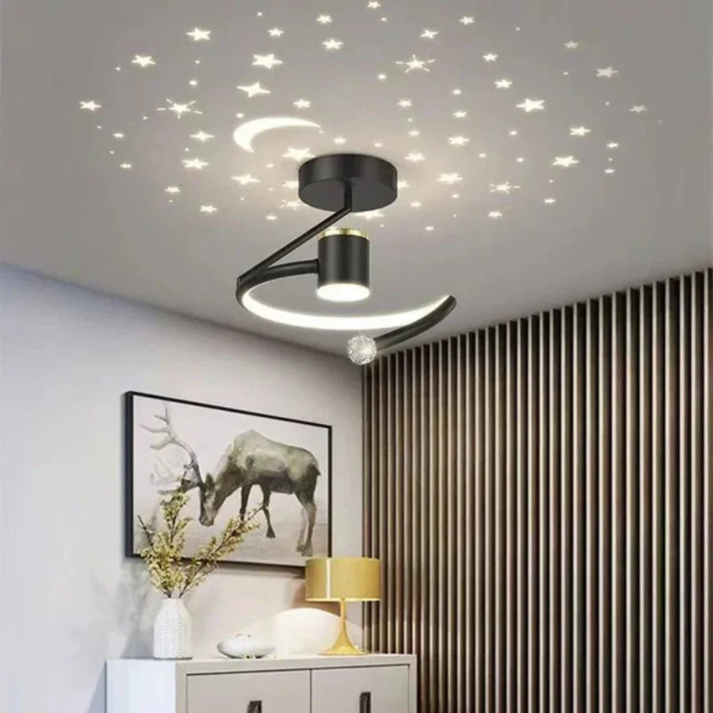 LED-Deckenleuchte mit Sternenhimmel