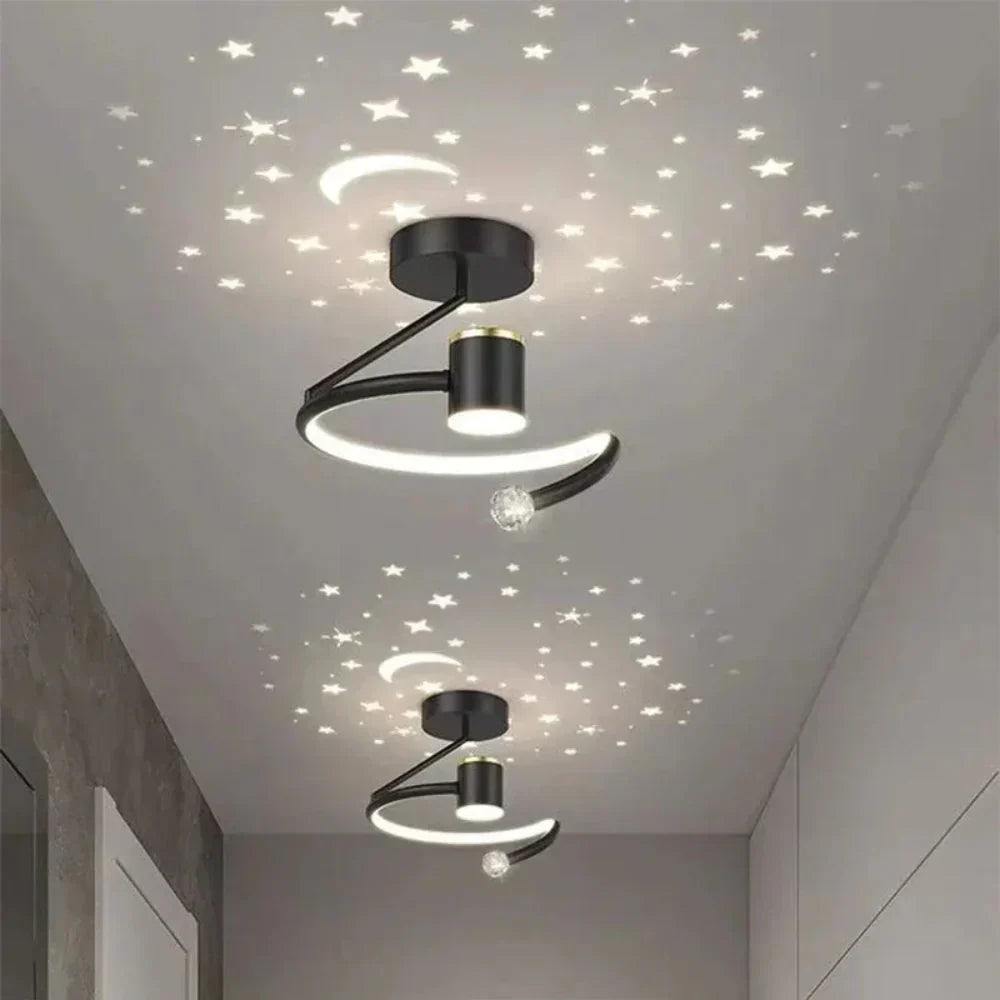 LED-Deckenleuchte mit Sternenhimmel