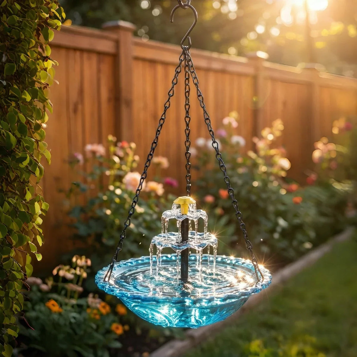 Vogeltränke mit Solarbrunnen
