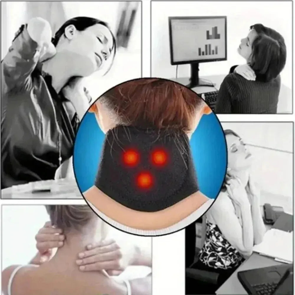 Heizendes Nackenkissen für Reise - Tragbares Nackenkissen mit Wärmetherapie zur Schmerzlinderung 2