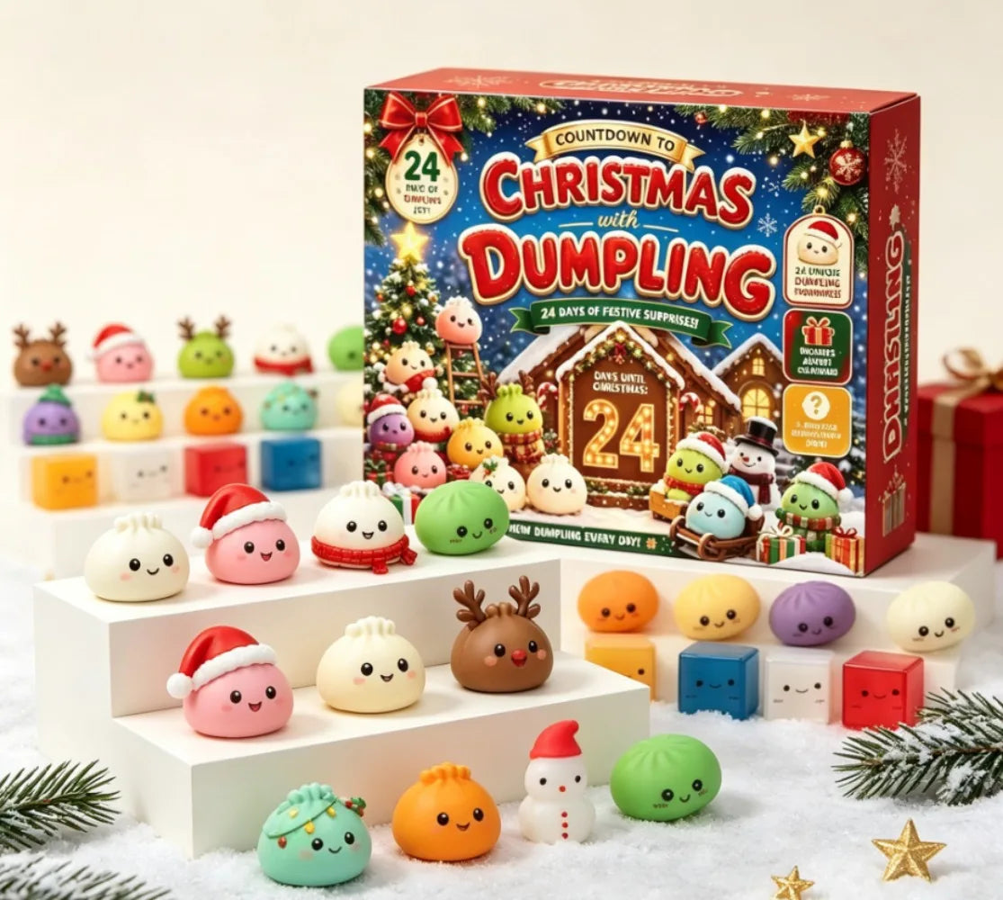 Adventskalender mit Plüschfiguren