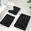 Luxe Memory Foam Badmat Set – Zachte, Absorberende & Antislip 3-Delige Set 4