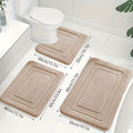 Luxe Memory Foam Badmat Set – Zachte, Absorberende & Antislip 3-Delige Set 6