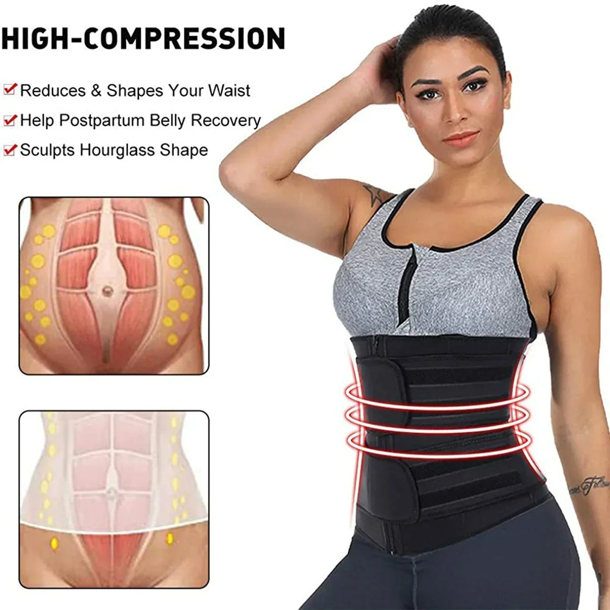 Neoprene Waist Trainer - SweatPro 1