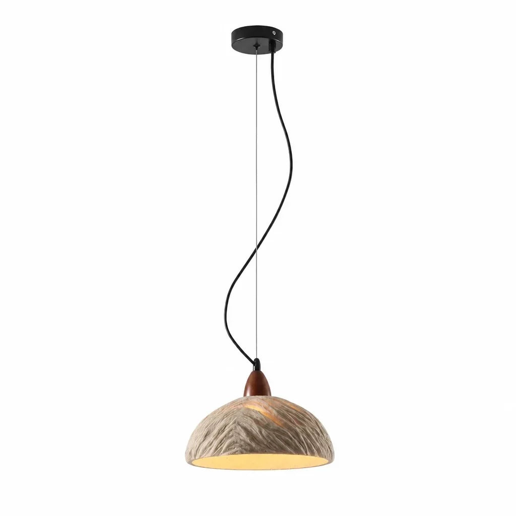 Riven Wabi-Sabi Travertine Stone Pendant Light 10