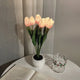6 rosa Tulpen