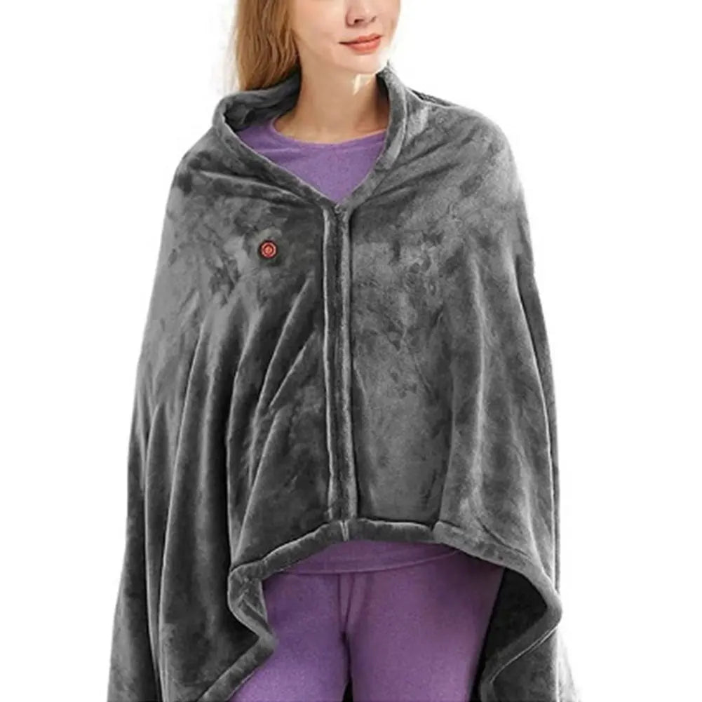 USB-Heizdecke aus Fleece - 3 Heizstufen, Tragbare Wärmedecke für Zuhause und Büro 1