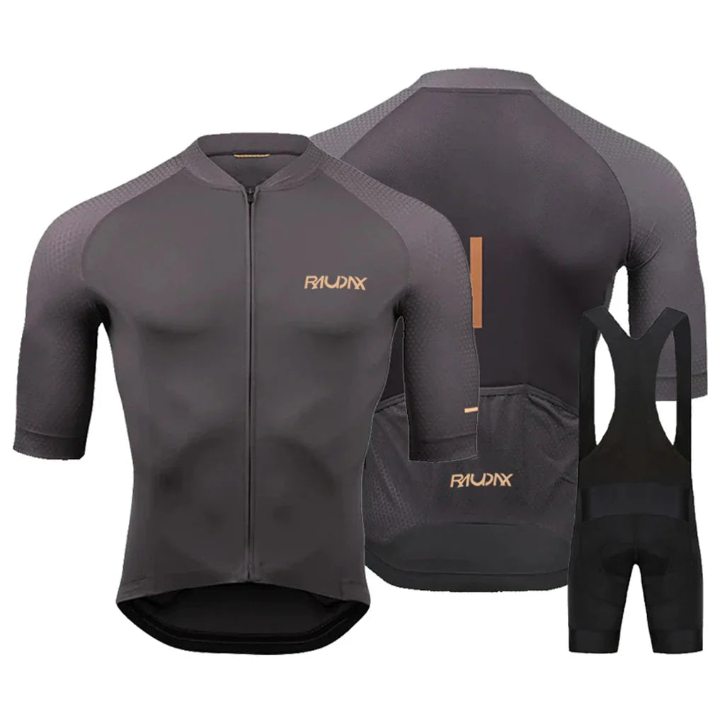 Zomer Korte Mouw Wielertrui Set voor Mannen, Ademend en Comfortabel, 19D Gelpad 2